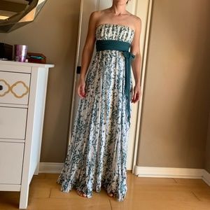 Strapless Silk Dress